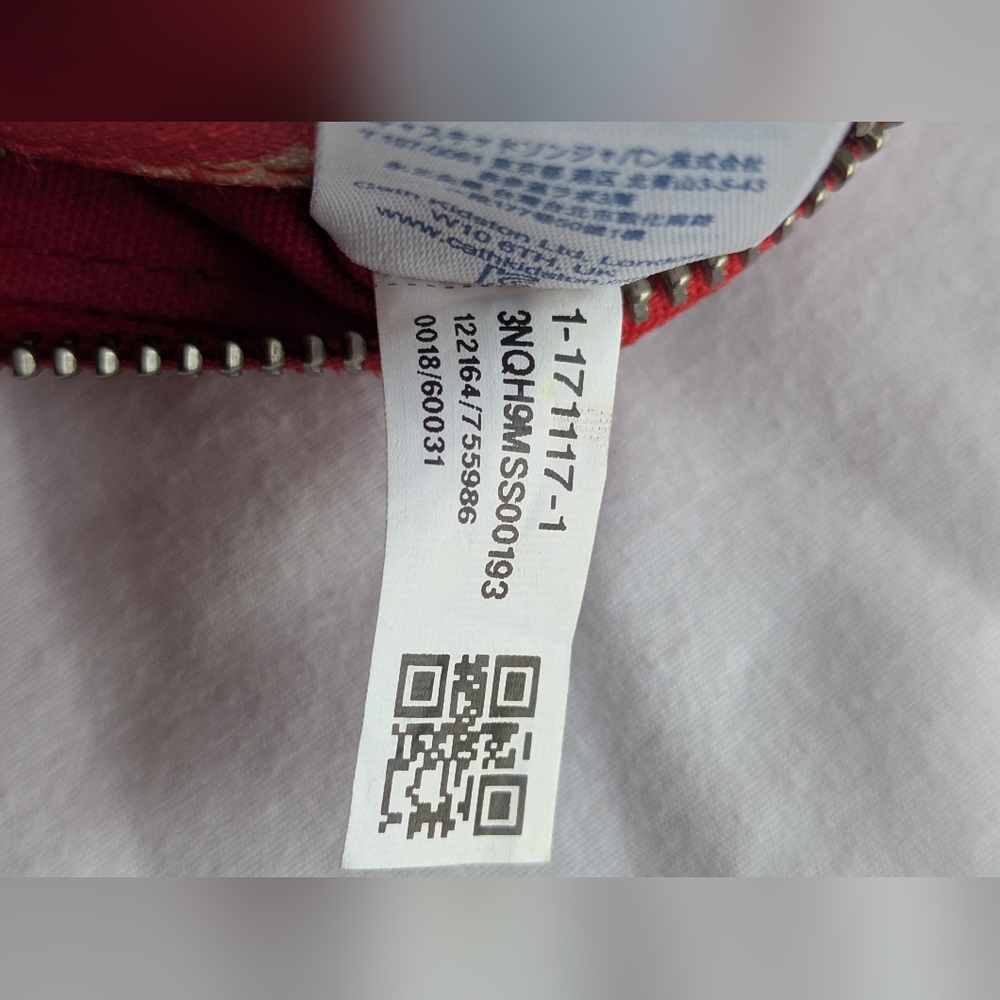 Cath Kidston Red Floral Crossbody Bag Wide Adjustable Strap - Picture 11 of 15